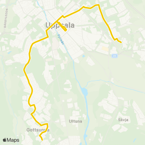 UL Uppsala Business Park Västra—Uppsala Jenny Linds Väg map