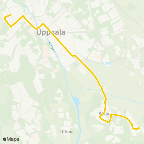 UL Uppsala Mimmi Ekholms Plats—Uppsala Nyckelaxet map