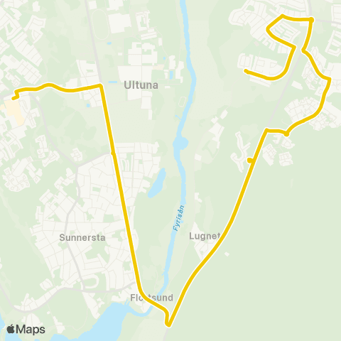 UL Uppsala Vävstolsvägen—Uppsala Gottsunda Torg map