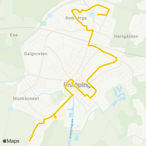 UL Enköping Tennisgatan—Enköping Åkerbygatan map