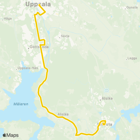 UL Knivsta Station—Uppsala Centralstationen map