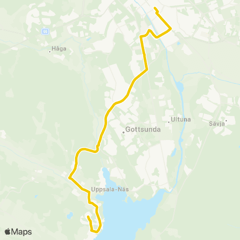 UL Vreta Västra—Uppsala Centralstationen map