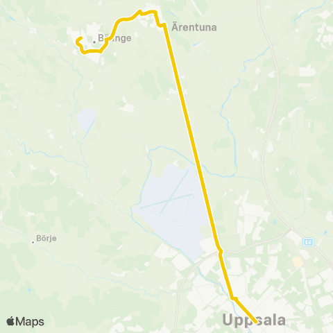 UL Bälinge Skola—Uppsala Centralstationen map
