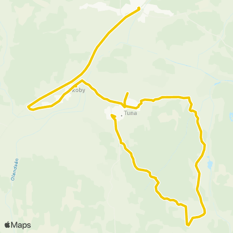 UL Tuna Skola—Skoby Skolhållplats map