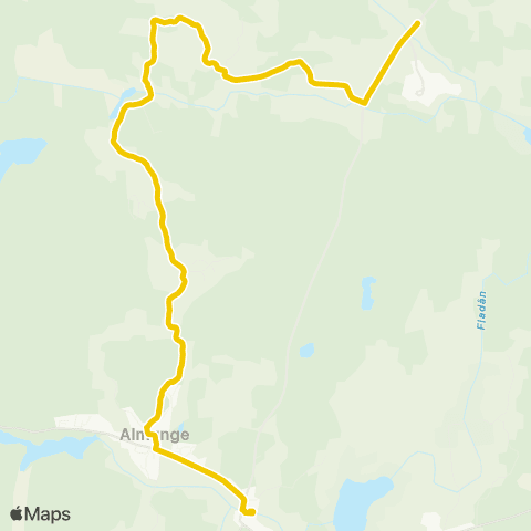 UL Almunge Skola—Finndalen Vägskäl map