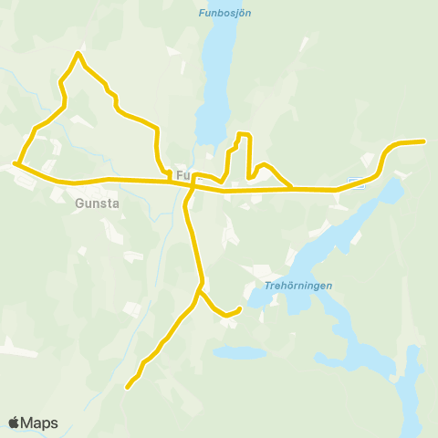 UL Funbo Skolslinga—Funbo Söderby map