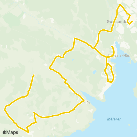 UL Högby Vägskäl—Uppsala Gottsundaskolan map