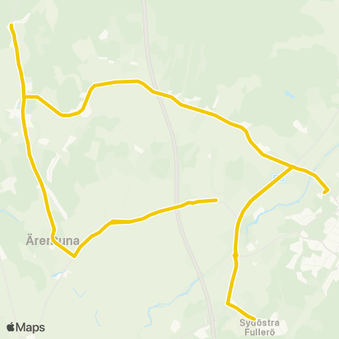 UL Fullerö Hage Skolhållplats—Storvreta Storvretaskolan map