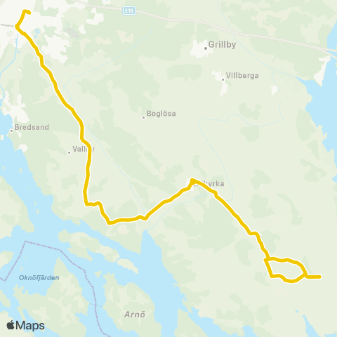 UL Lillkyrka Trögdshemmet—Enköping Station map