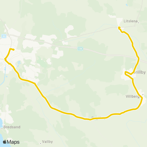 UL Skolsta—Enköping Station map