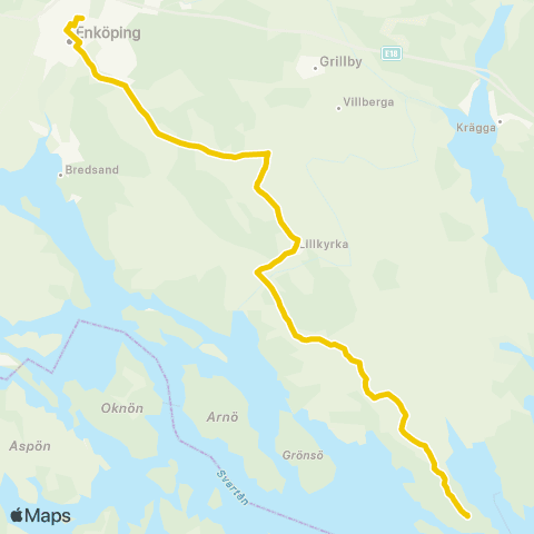 UL Enköping Station—Svanvikens Vägskäl map