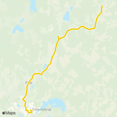 UL Österbybruk Bussterminal—Bennebo map