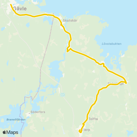 UL Tierp Station—Älvkarleby Kraftverk map