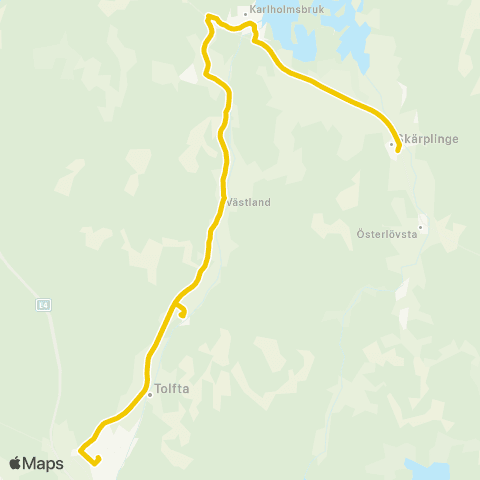 UL Tierp Station—Karlholm Karlitplan map