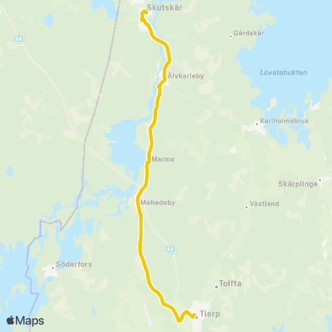 UL Tierp Station—Skutskär Centrum map