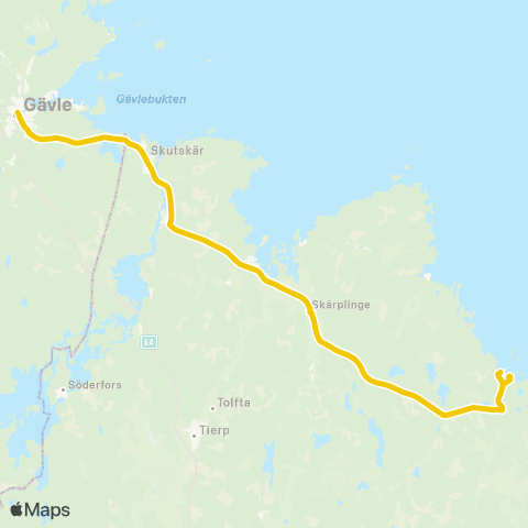 UL Gävle Vasaskolan—Forsmarks Kraftverk 3 map