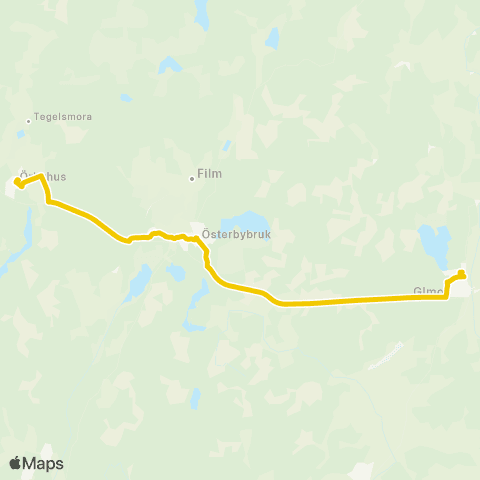 UL Örbyhus Station—Gimo Bussterminal map