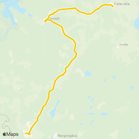 UL Östervåla Busstation—Heby Station map
