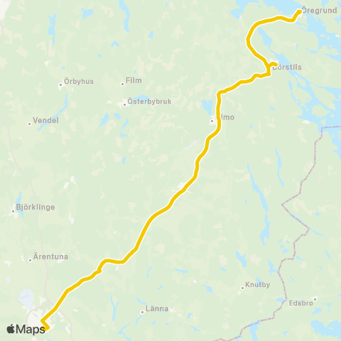 UL Öregrund Färjeläget—Uppsala Akademiska Ing 78-85 map