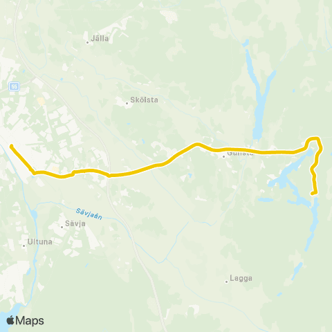 UL Fjällnora Friluftsområde—Uppsala Centralstationen map