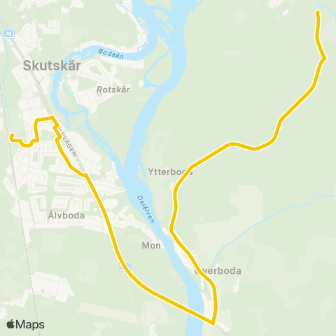 UL Rullsands Camping—Skutskär Station map