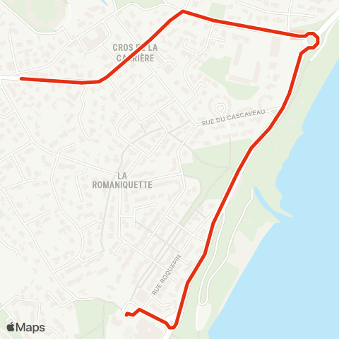 Ulysse Scolaires Cros de la carrière Ecole J Auriol map