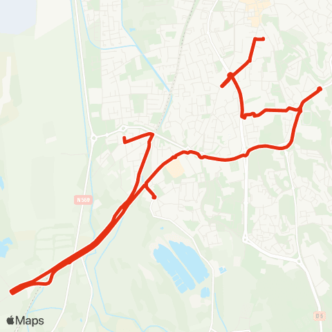 Ulysse Scolaires La licorne - Gare map