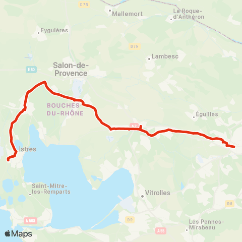 Ulysse Scolaires CFAI Istres Aix en Provence map