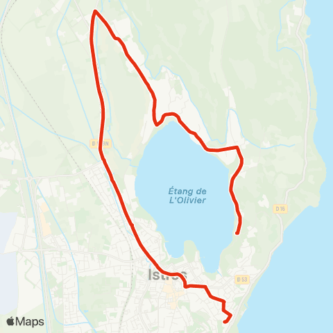 Ulysse Scolaires Tour de l'Etang - Ecole J.Auriol map