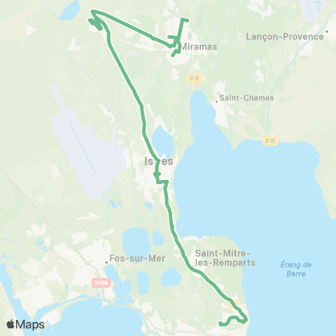 Ulysse Scolaires Martigues Lurçat - Miramas Chalve map