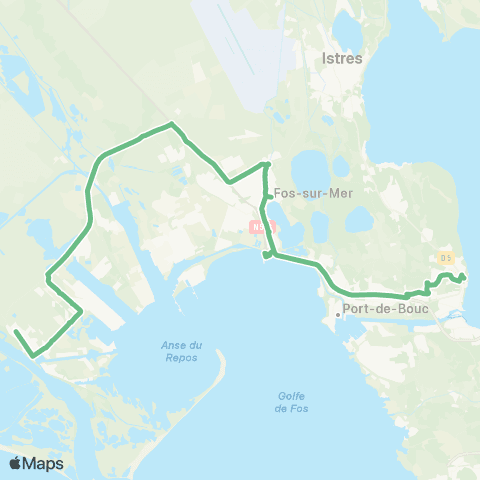 Ulysse Scolaires Martigues - Fos - Port St Louis Vauban map