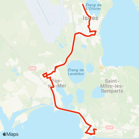Ulysse Scolaires Port de Bouc - Fos - Istres map