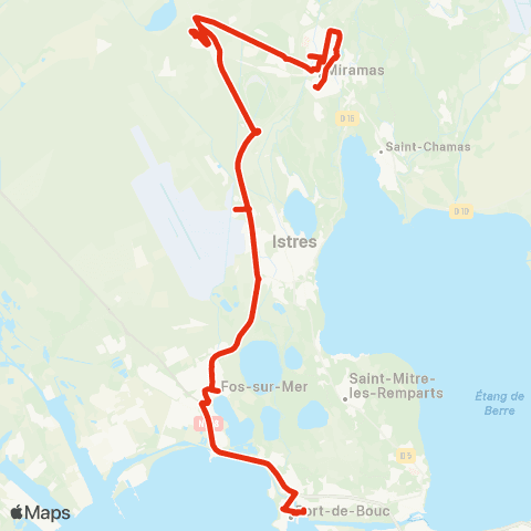 Ulysse Scolaires Port de Bouc - Fos - Istres - Miramas map