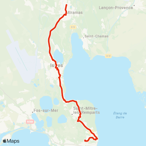 Ulysse Scolaires Miramas - Istres - St Mitre - Martigues map