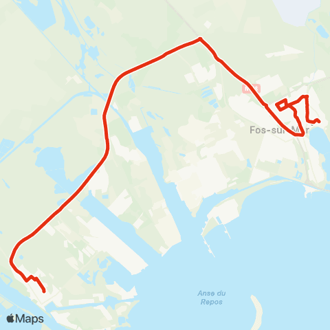 Ulysse Scolaires Fos - Port St Louis map