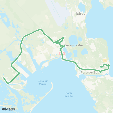 Ulysse Scolaires Port St Louis - Fos - Martigues map