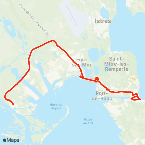 Ulysse Scolaires Port St Louis - Martigues map