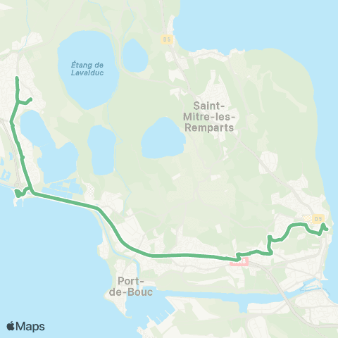 Ulysse Scolaires Martigues Langevin - Fos Mazet Mistral map
