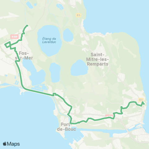 Ulysse Scolaires Martigues Langevin - Port de Bouc - Fos map