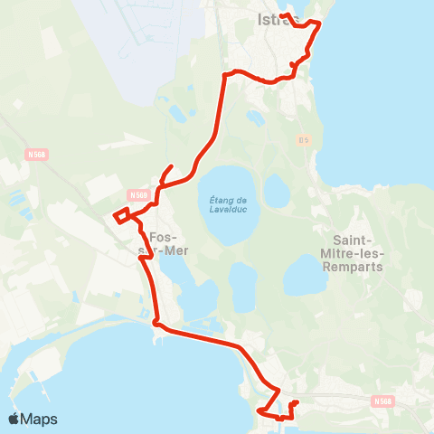 Ulysse Scolaires Istres - Fos - Port de Bouc map