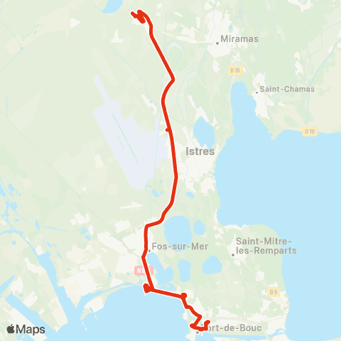 Ulysse Scolaires Istres - Port de Bouc map