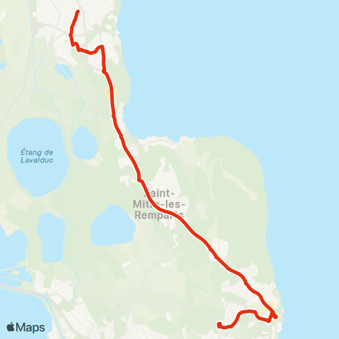 Ulysse Scolaires Istres - Martigues map