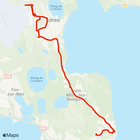 Ulysse Scolaires Istres - Martigues map