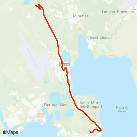 Ulysse Scolaires Istres - Martigues map