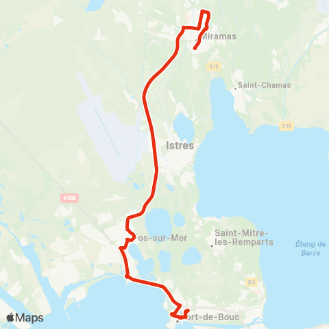 Ulysse Scolaires Miramas - Port de Bouc map