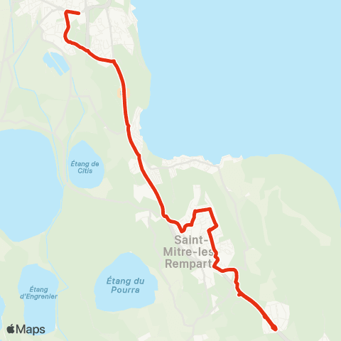 Ulysse St Mitre Les Colles - Istres Daudet Allô le bus map