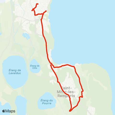 Ulysse St Mitre Varage - Istres Allô le bus map