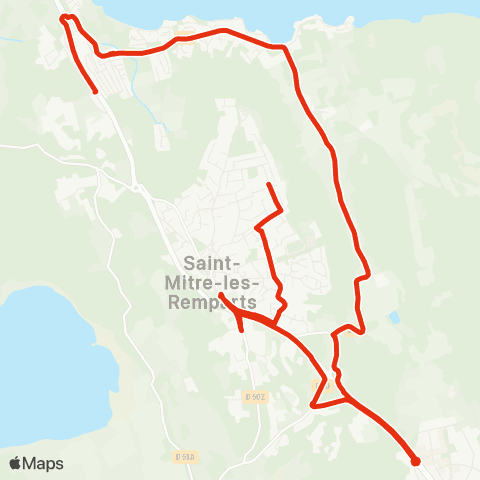 Ulysse St Mitre - Rostand Allô le bus map