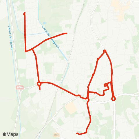 Ulysse Scolaires Circuit Clos de la Roche map