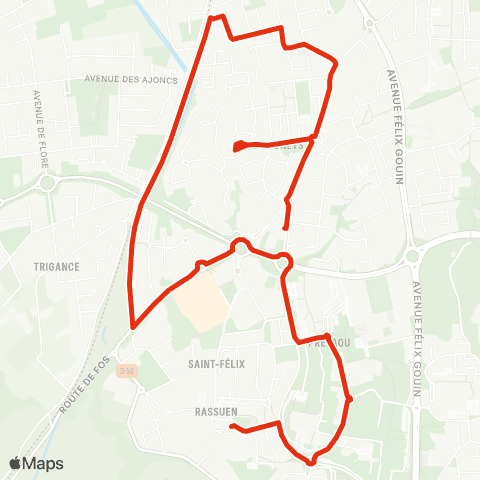 Ulysse Scolaires Circuit C Pierron - L King map